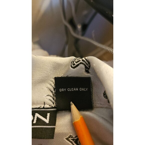 Vintage Savion Womens Satin Dragon Print Jacket PS Black & White - Picture 3 of 9